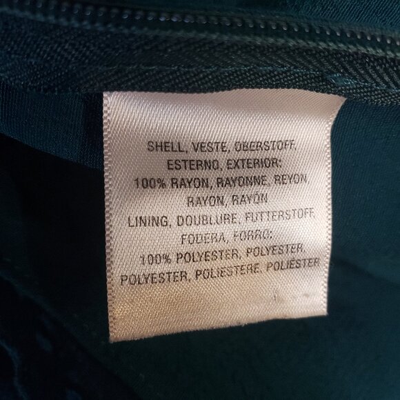 Anthropologie Elevenses Emerald Linen-Look Crochet Boho Wide Leg Pantsuit - Picture 11 of 16